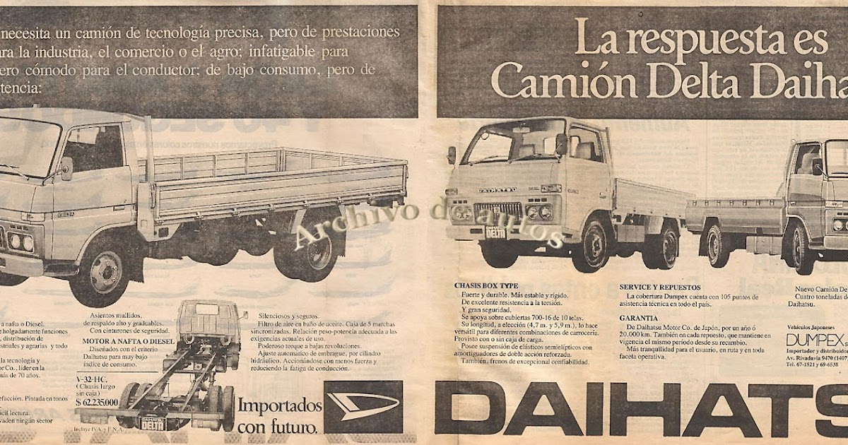 Archivo de autos: Camión Daihatsu Delta de 1981