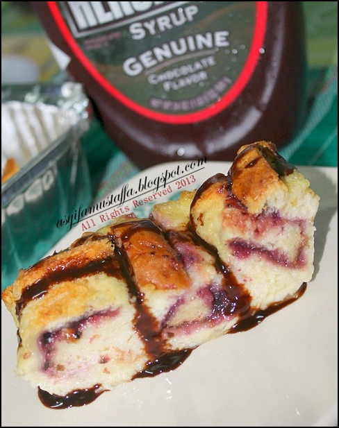 LiFe Is SwEeT: Puding roti jem blueberry