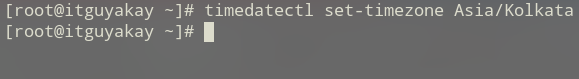 set time zone in Linux