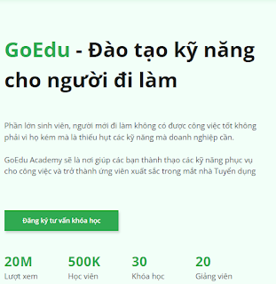 Share Combo Danh sách khóa học của GoEdu