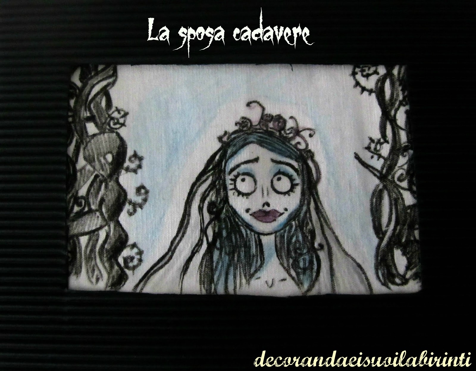 mi ¨ sempre piaciuto questo lungometraggio animato e tutto ci² che viene fuori dalle idee di Tim Burton ¨ la prima volta che disegno la sposa