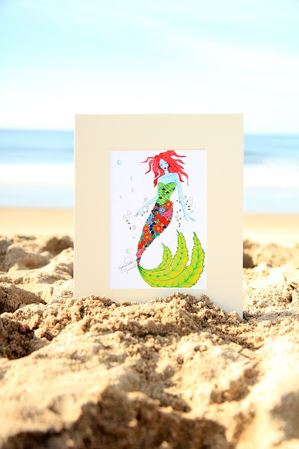 Mermaid Art Print by Mademoiselle Mermaid - Fantasy Illustration