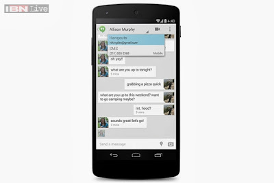  Integrasi SMS dan MMS dengan Google Hangouts