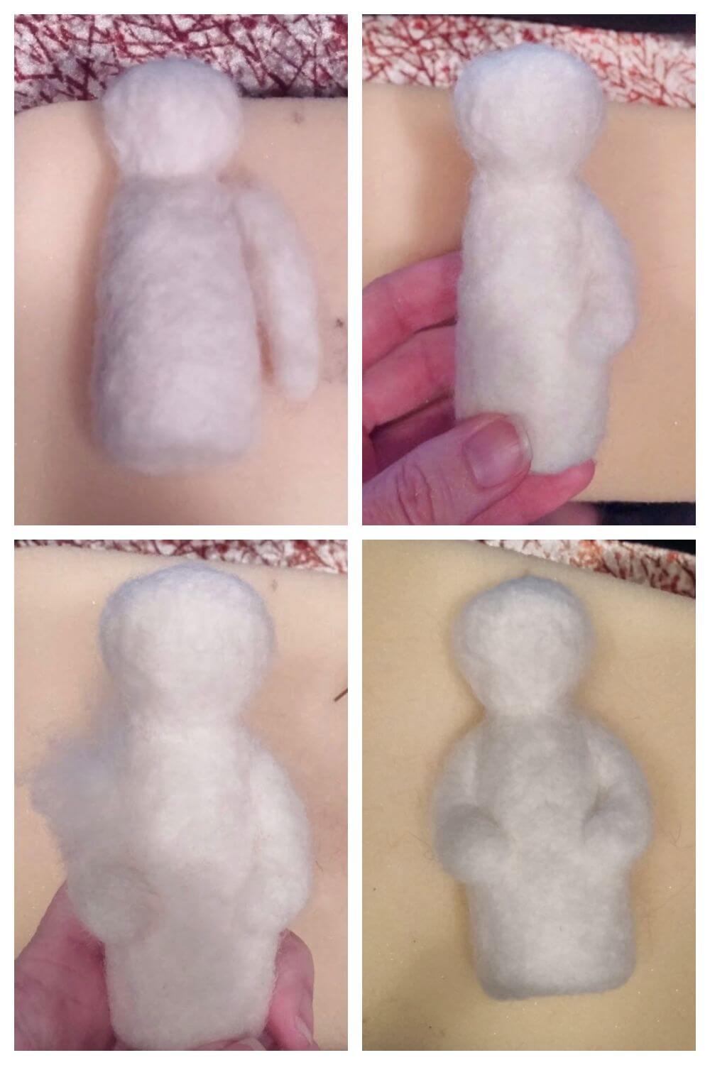 How to Make a Felted Snowman