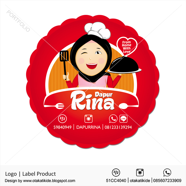 Logo Dapur Rina Otakatikide Jasa Desain Logo Jasa 