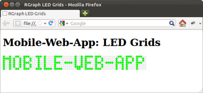 Sample of RGraph LED Grids