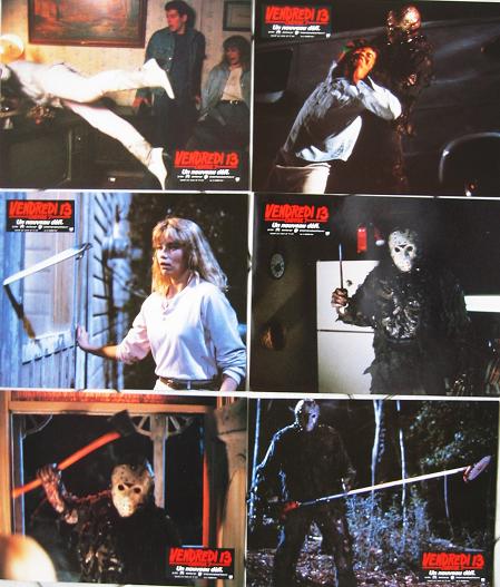 Rare Friday The 13th Part 7 French Lobby Card Set