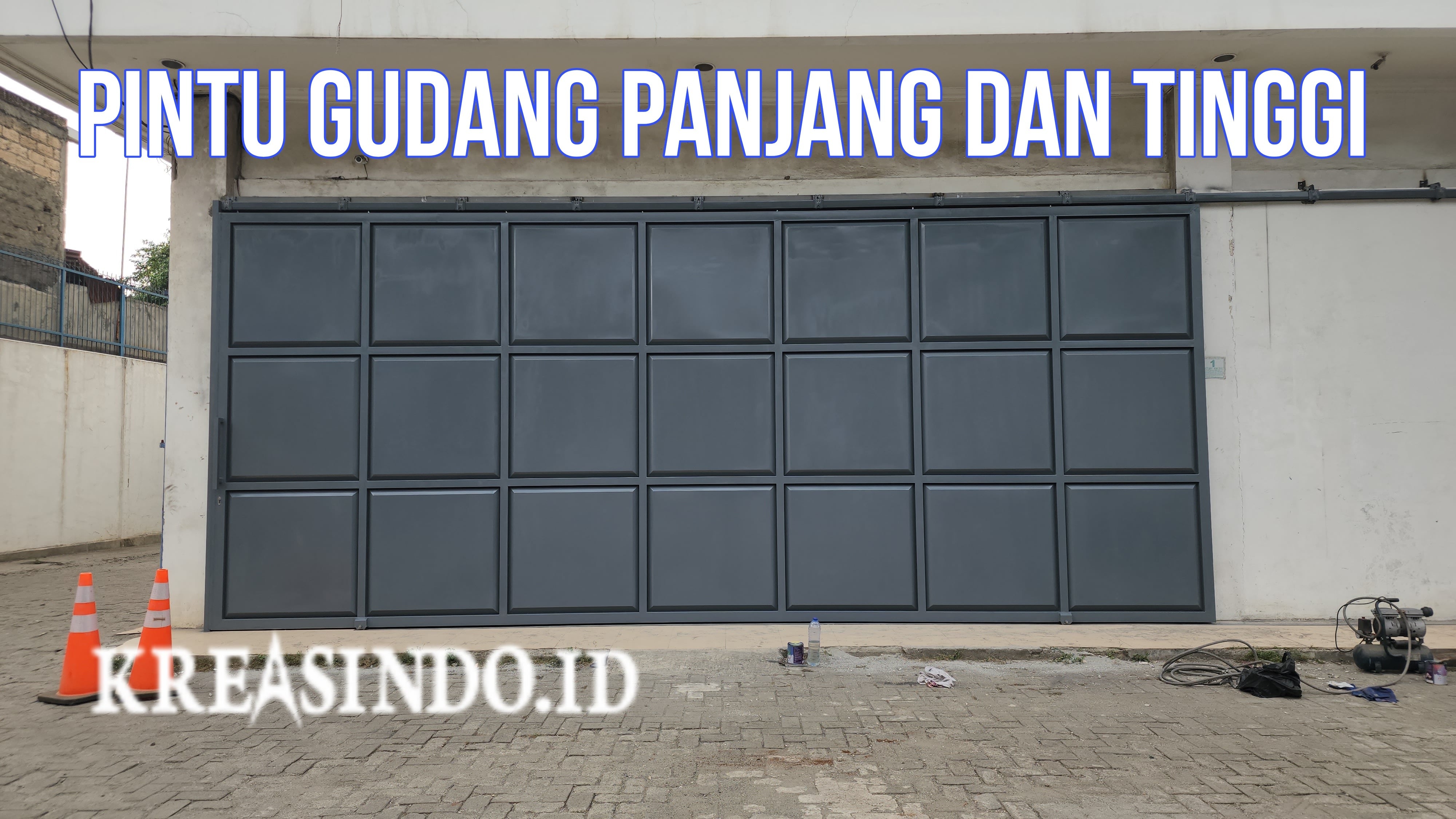 Pintu Gudang pesanan PT Hasta Bersama di Jln Raya Bogor Cilodong Depok