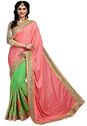 Silk Embroidery Saree