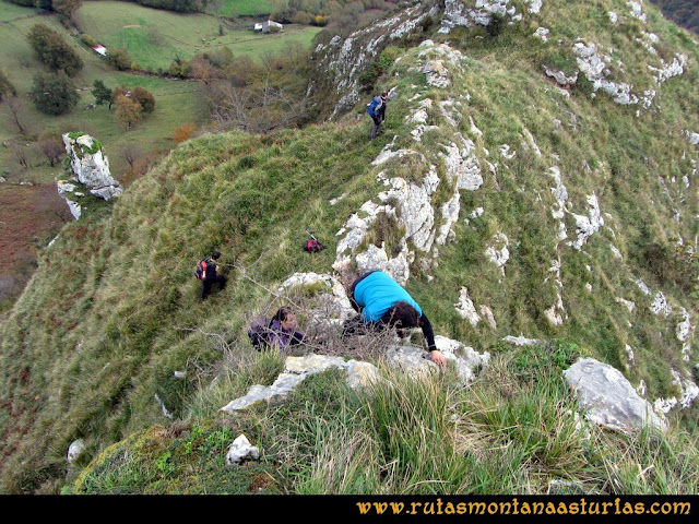 Ruta Baiña, Magarrón, Bustiello, Castiello. Trepada del Castiello