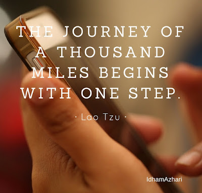 #pbQuotes: The journey of a thousand mile begins with one step