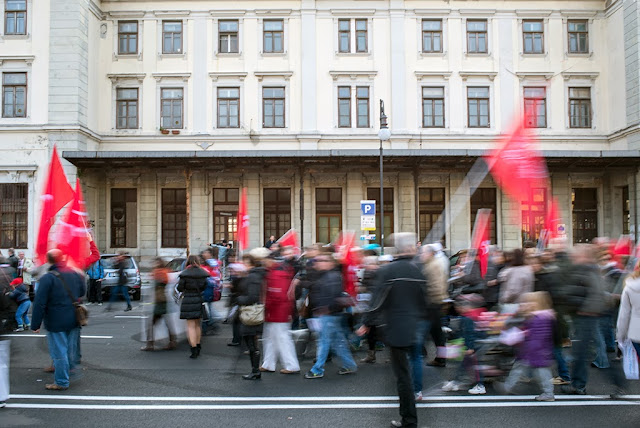 Manifestazione Movimento Trieste Libera Stazione di Sant'Andrea