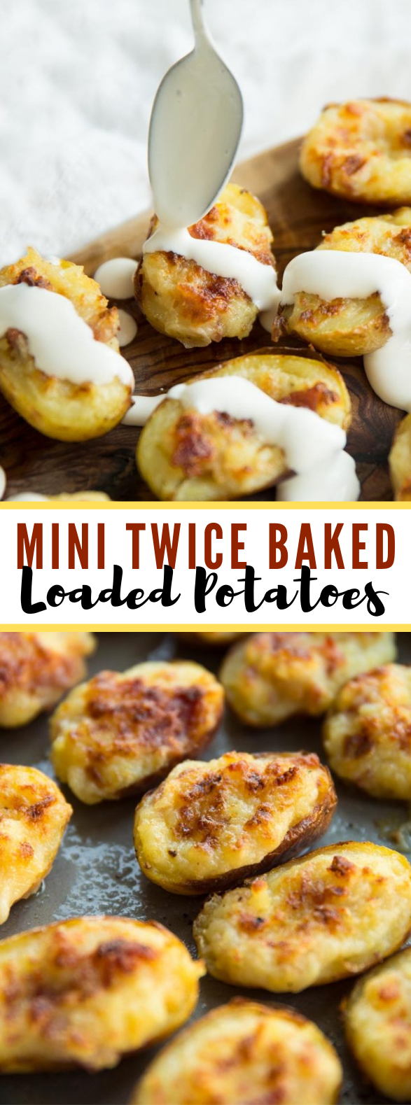 Mini Twice Baked Loaded Potatoes #appetizers #dinner