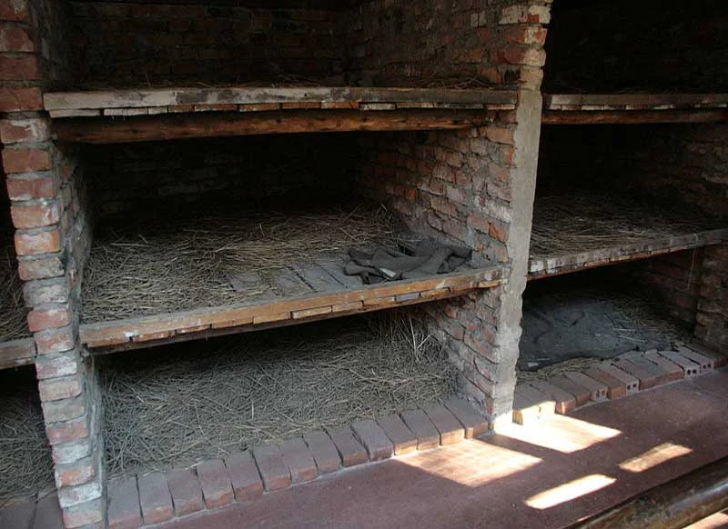 Auschwitz II brick barracks