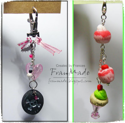 franmade: My first bag charms