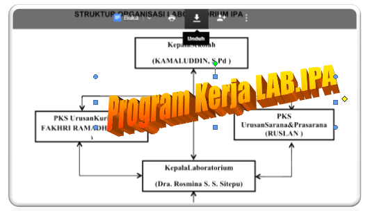 gambar struktur program kerja Laboratorium IPA SMP