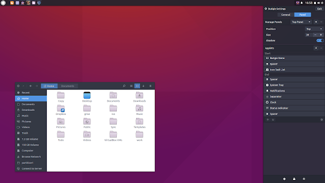 Budgie Desktop Ubuntu screenshot