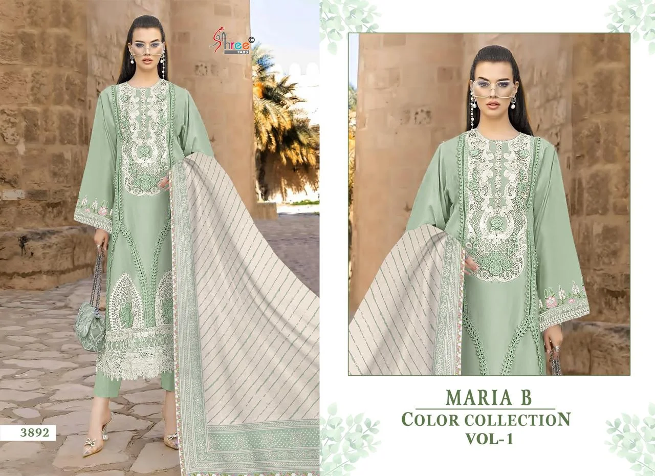 Maria B Color Collection Vol 1 Shree Fabs Pure Cotton Pakistani Salwar Suits