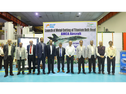HAL CMD launched Metal Cutting for Titanium Bulkhead of AMCA aircraft