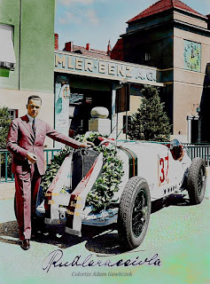  Rudolf Caracciola w salonie Salzufer Daimler 1931 Rudolf Caracciola w salonie Salzufer Daimler-Benz AG 