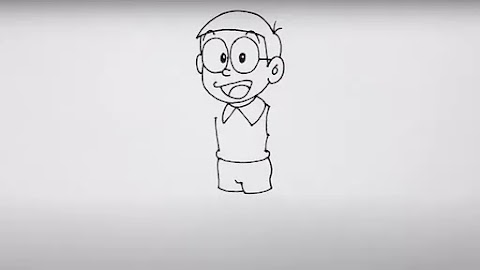 lukisan nobita simple