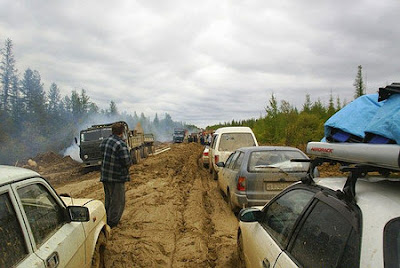 siberian road to yakutsk russia