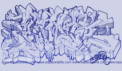 create graffiti sketches