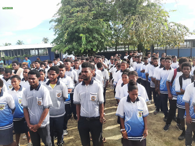 Manus Secondary School students
