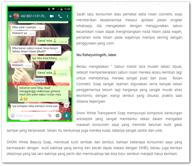 ulasan tetimoni sabun rosan ulasan singkat sabun rosan