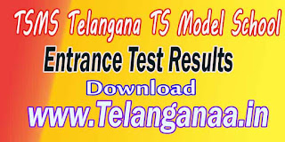 TSMS Telangana TS Model School Inter Entrance Test Notification Hall-Tickets Results