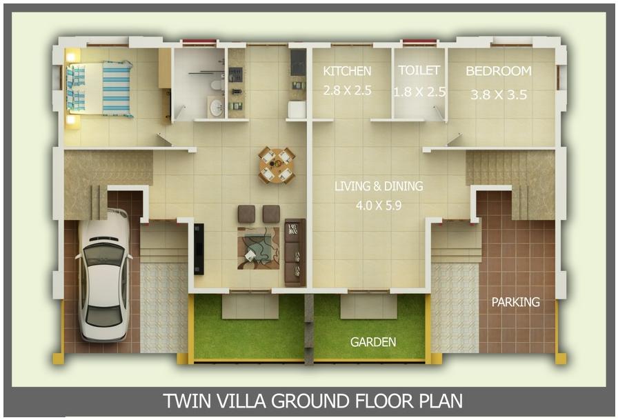 3 Bedrooms Apartment Floor Plans