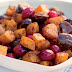 Chestnuts with squash and cranberries