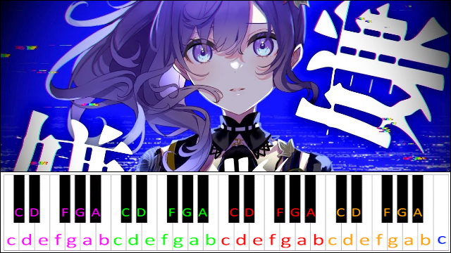 Nightcord at 25:00 Bug / バグ by かいりきベア Piano / Keyboard Easy Letter Notes for Beginners