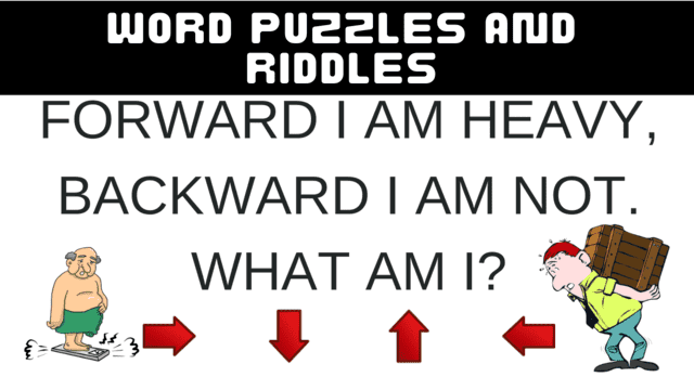 Word Puzzles and Riddles in English with Answers