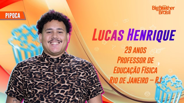 Pipoca BBB 24: Conheça Lucas Henrique, professor de educação física de 29 anos e natural do Rio de Janeiro - RJ