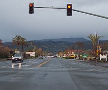 Busy streets of Sonoma