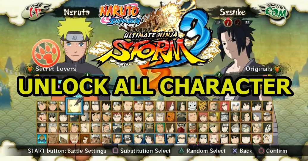 Save Data Naruto Shippuden Ultimate Ninja STORM 3 PS3 CFW