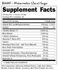 BAMF Nutritional facts