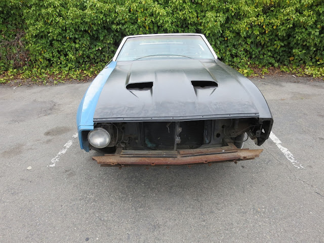 1973 Ford Mustang as it arrived at our shop.