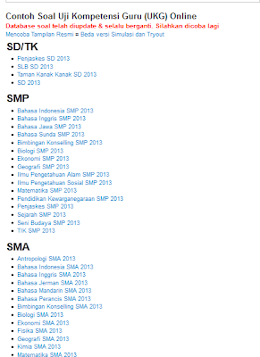 Soal UKG Online