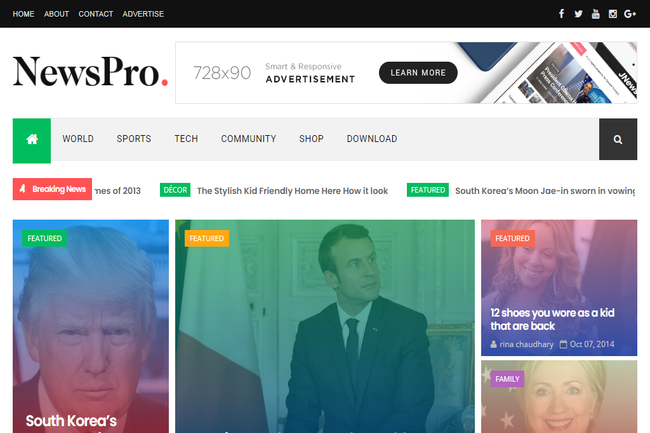 NewsPro Blogger Template Free Premium Download