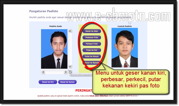 Cara Unggah (Upload) Pas Foto SBMPTN 2016/2017  SOAL UTBK 