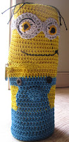 Sweet Nothings Crochet free crochet pattern blog, photo of the Minion Case standing upright