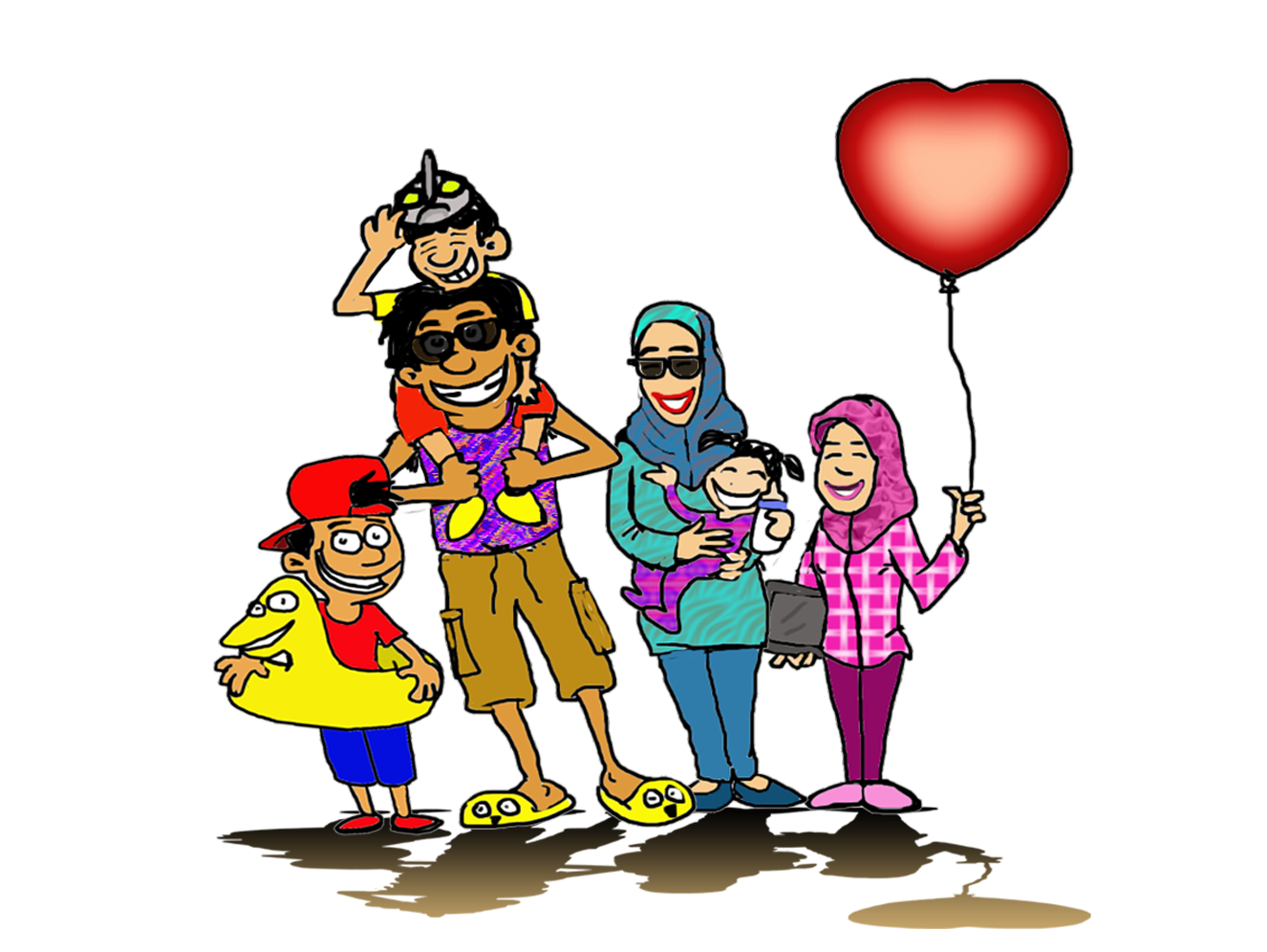 Animasi Kartun Keluarga Bahagia Gambar  Kartun