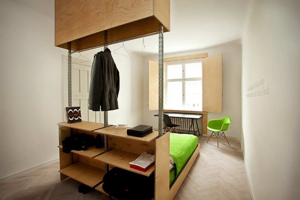 minimalist apartment simple bedroom