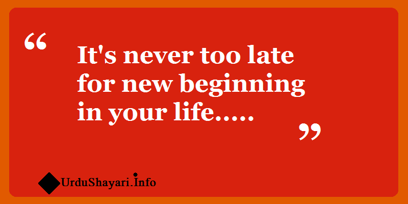 new beginning quotes,  Start life again