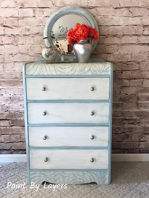 waterfall dresser makeover