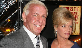 Jackie Beems with her ex-husband Ric Flair