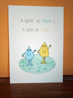  BANDA DESENHADA "UMA GOTA DE ÁGUA E UMA GOTA DE ÓLEO"