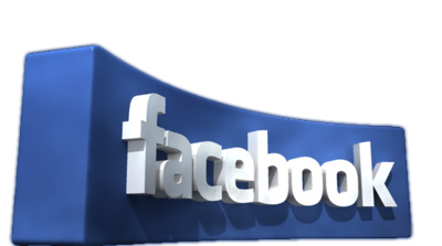 3D Facebook logo